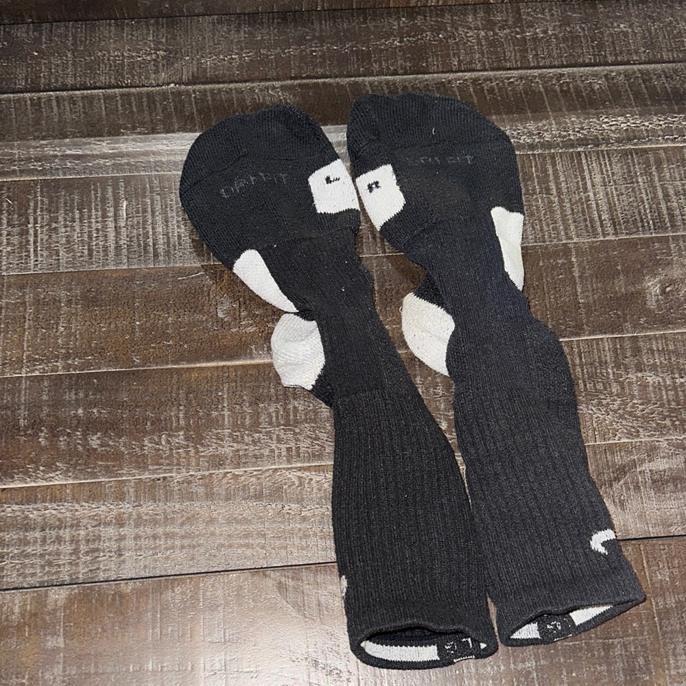 Nike elite Black and White Athletic Socks